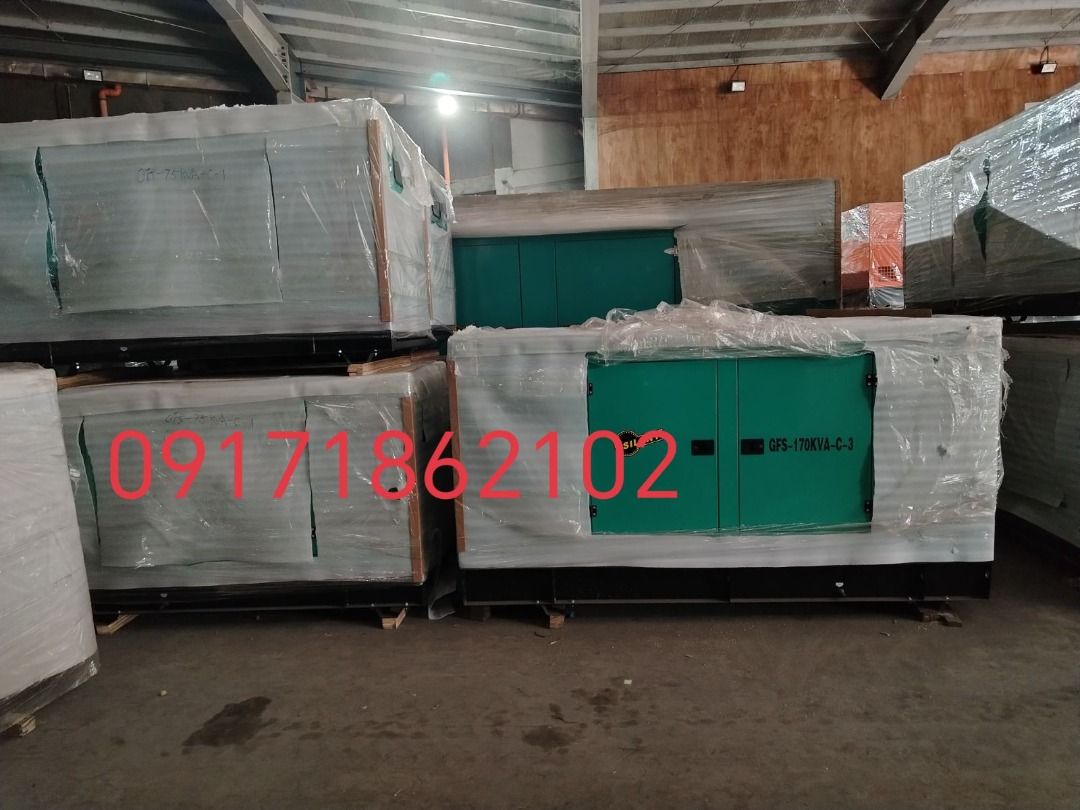 diesel Generator (Category: Industrial Equipment) located in San Juan City. Submitted by macaranasc92213 (Listing ID 1467020561, Image 3). Description: Mounted tropical radiator. • Skid base with anti-vibration mounts. • Skid-based diesel tank. • Exhaust silencer and flexible pipe, batteries with cables, toolkit and operation manual • Brushless, single bearing and drop proof screen protected. • Class H insulation. • IP21-IP23 protection standard 
