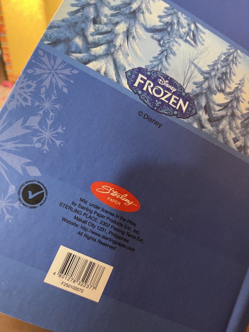 Disney Frozen Planner with Original Box (Category: Stationery & School Supplies) located in Gapan. Submitted by lunashop14 (Listing ID 1467095196, Image 2). Description: - Official Disney Frozen planner by Sterling Paper - Comes with a beautiful matching presentation box - 100% unused and ready to be filled out - Spiral-bound with cute themed headers (e.g., May, June) - Charming snowflake borders on every page - Great find for Disney fans and col