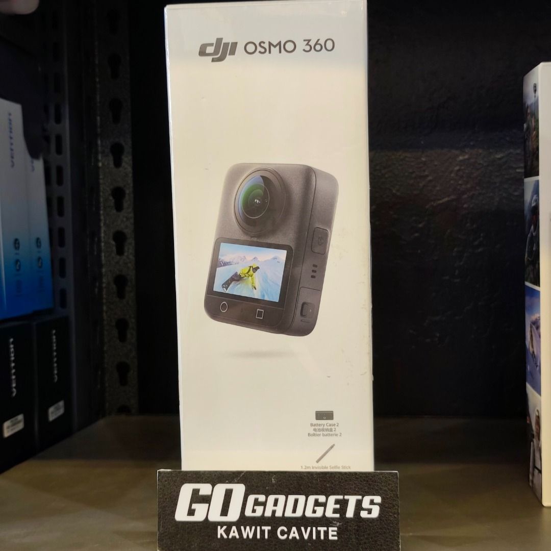 DJI Osmo 360 Action Camera Box (Category: Video Cameras) located in Cavite. Submitted by jerickher83429 (Listing ID 1467008124, Image 1). Description: - Brand: DJI Osmo 360 Action Camera Box - Condition: 100% Brand New, Factory Sealed - Ideal For: Content creators, adventure sports enthusiasts, and gifting - Features: Compact and easy to wrap for travel - Fulfillment: Ready for immediate meetup/pickup or shipping 💬 Message us now for full specs 