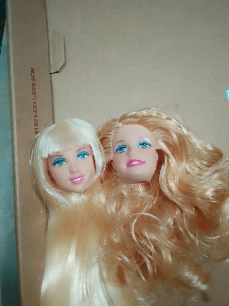 Doll Head Bundle (Category: Kids Toys) located in Davao. Submitted by sassykumi (Listing ID 1467032801, Image 1). Description: Copies of Barbie GG and Chic mold. No flaws, smooth hair..