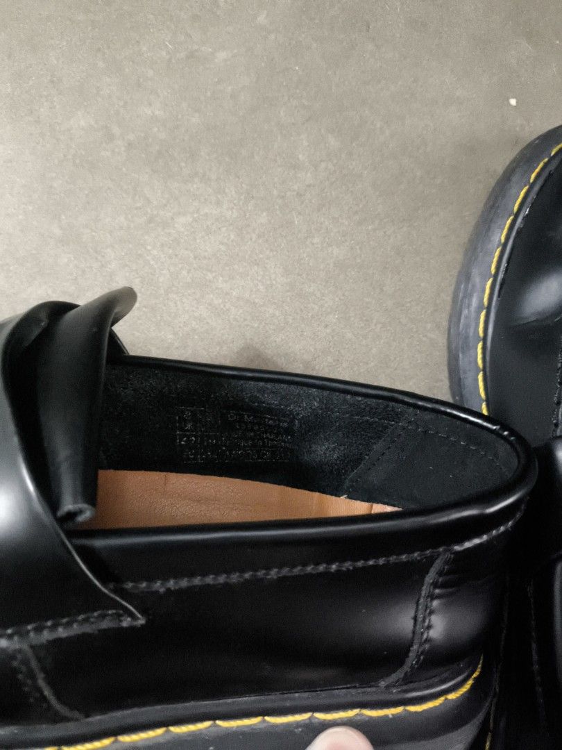 Dr. Martens Black Tassel Loafers (Category: Casual Shoes) located in San Pedro. Submitted by durtvader (Listing ID 1467050648, Image 2). Description: - Brand: Dr. Martens - Style: Slip-on tassel loafers with fringe detail - Material: Premium black leather with signature yellow welt stitching - Condition: Excellent, with minimal creasing and clean soles - Interior: Tan branded insoles - Perfect for smart-casual wear, work, or school.