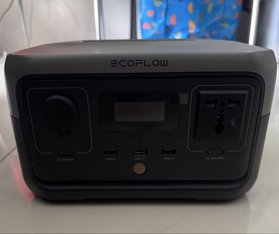 EcoFlow River 2 Portable Power Station (Category: Batteries & Power Banks) located in Quezon City. Submitted by abcdejesus86 (Listing ID 1467001338, Image 1). Description: - Brand: EcoFlow River 2 Portable Power Station - Capacity: 256Wh (Compact & lightweight for easy transport) - Ports: USB-A, USB-C, DC, and AC socket - Features: Clear digital display screen and rear cooling vent - Inclusions: Charging cables with standard plugs included - Perf