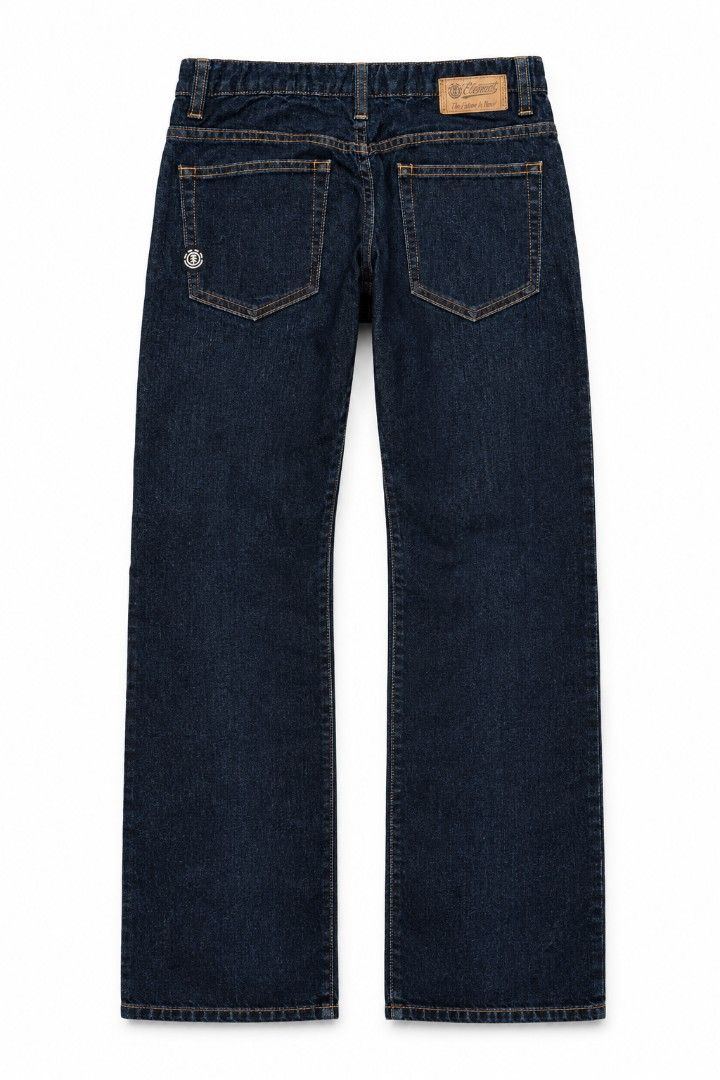 Element Denim Jeans Size 14 (Category: Jeans) located in Manila. Submitted by vastgem_635c8e (Listing ID 1467086850, Image 3). Description: PAUNAHAN NALANG PO!! FROM THE STATES PO ITO. FOR TEENS, FOR KIDS, BRANDED, HIGH QUALITY ANG JEANS, STRAIGHT SEMI-FITTED PANTS. - Brand: Element - Size: 14 (printed on inner waistband) - Fit: Classic straight fit - Color: Dark indigo wash - Details: 5-pocket setup, contrast orange stitching, branded button clo