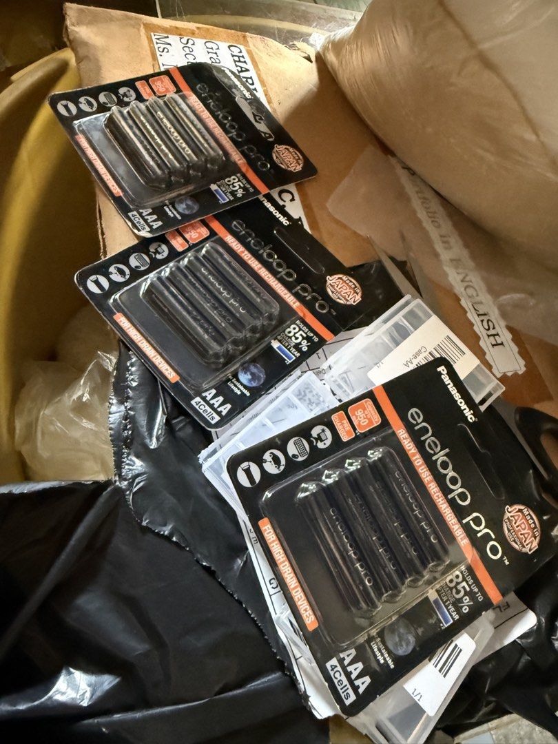 Eneloop Pro AAA (Category: Batteries & Chargers) located in Las Pinas. Submitted by rahneis (Listing ID 1467011849, Image 2). Description: Panasonic Eneloop AAA Rechargeable Battery With Case Take all 12pcs AAA Battery RFS Bought AAA instead of AA.