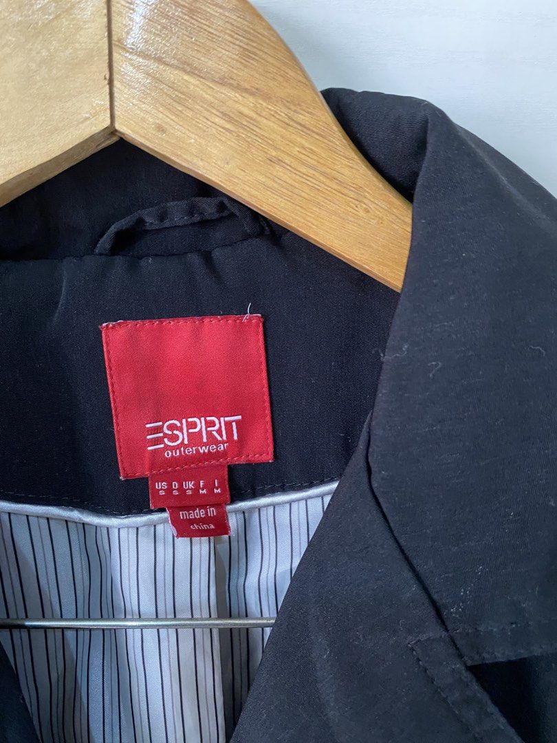 Esprit Coat Autumn Line Small (Category: Coats, Jackets and Outerwear) located in Pasig City. Submitted by zentushia49 (Listing ID 1467167978, Image 2). Description: Small on tag Made in China Polyester Not too thick and lightweight Shoulders 16” Length 25” Waistline 32” Armhole 19”.