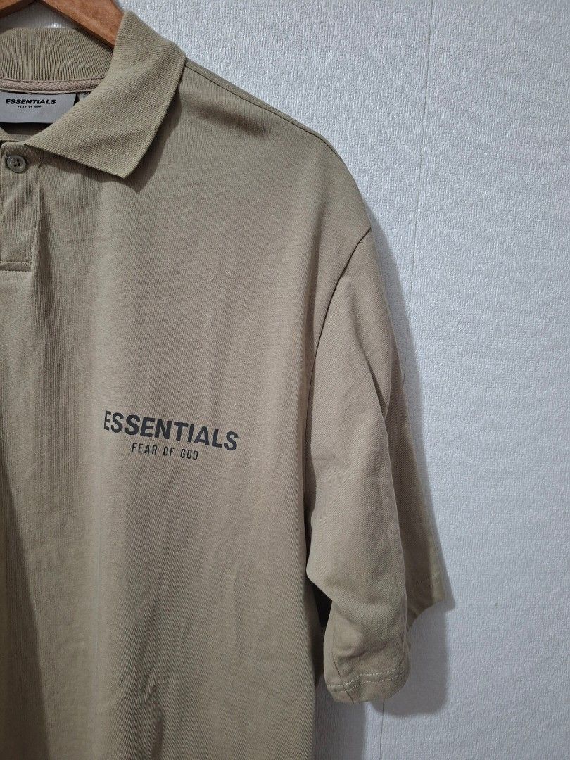Essentials SSENSE Exclusive Tan Jersey Polo (Category: Tshirts & Polo Shirts ) located in Cavite. Submitted by labbudds20 (Listing ID 1467005667, Image 3). Description: Essentials SSENSE Exclusive Tan Jersey Polo size xl armpit to armpit 25 length 30 inches excellent to new condition see pictures for details.