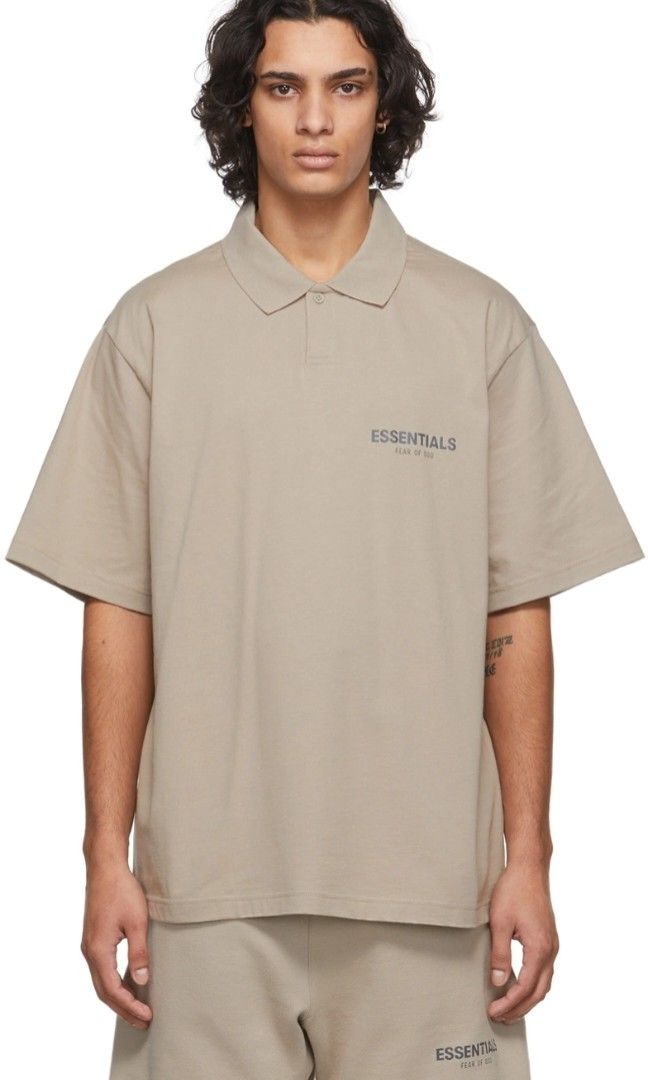 Essentials SSENSE Exclusive Tan Jersey Polo (Category: Tshirts & Polo Shirts ) located in Cavite. Submitted by labbudds20 (Listing ID 1467005667, Image 1). Description: Essentials SSENSE Exclusive Tan Jersey Polo size xl armpit to armpit 25 length 30 inches excellent to new condition see pictures for details.