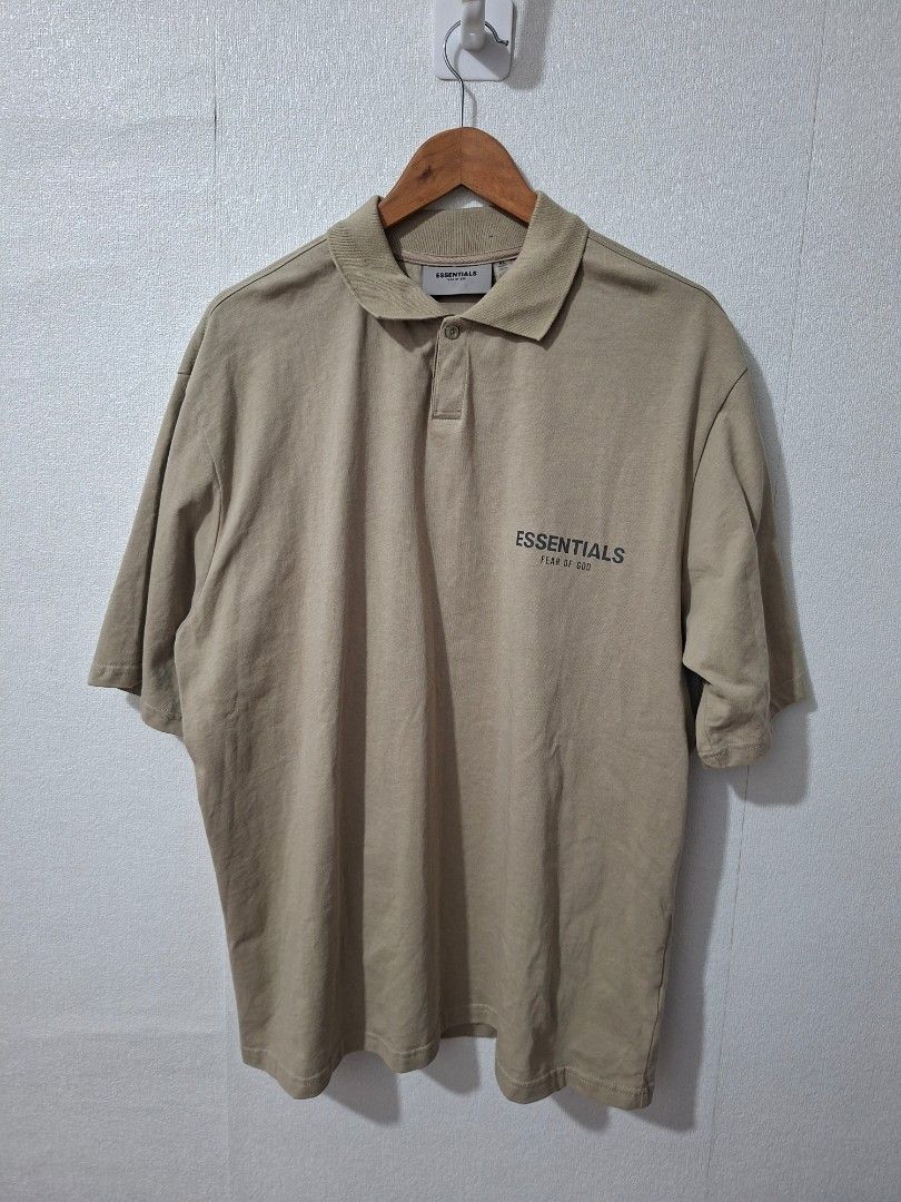 Essentials SSENSE Exclusive Tan Jersey Polo (Category: Tshirts & Polo Shirts ) located in Cavite. Submitted by labbudds20 (Listing ID 1467005667, Image 2). Description: Essentials SSENSE Exclusive Tan Jersey Polo size xl armpit to armpit 25 length 30 inches excellent to new condition see pictures for details.