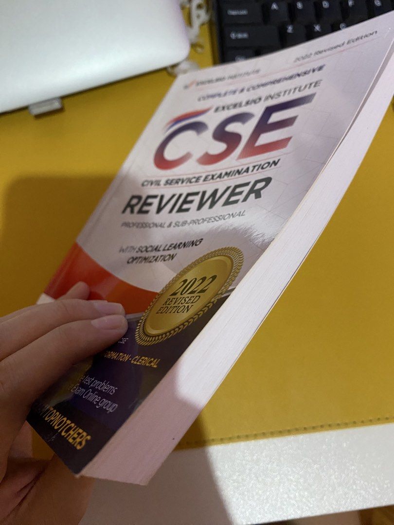 Civil Service Examination Reviewer (Category: Textbooks) located in Tabaco. Submitted by luckymoon17 (Listing ID 1467061084, Image 2). Description: - 2022 Revised Edition for Professional and Sub-Professional Civil Service Exams - Covers verbal, analytical, numerical, general info, and clerical sections - Includes easy-to-understand step-by-step math solutions - Clean pages, barely touched condition - Excellent resource to help you pass on your f