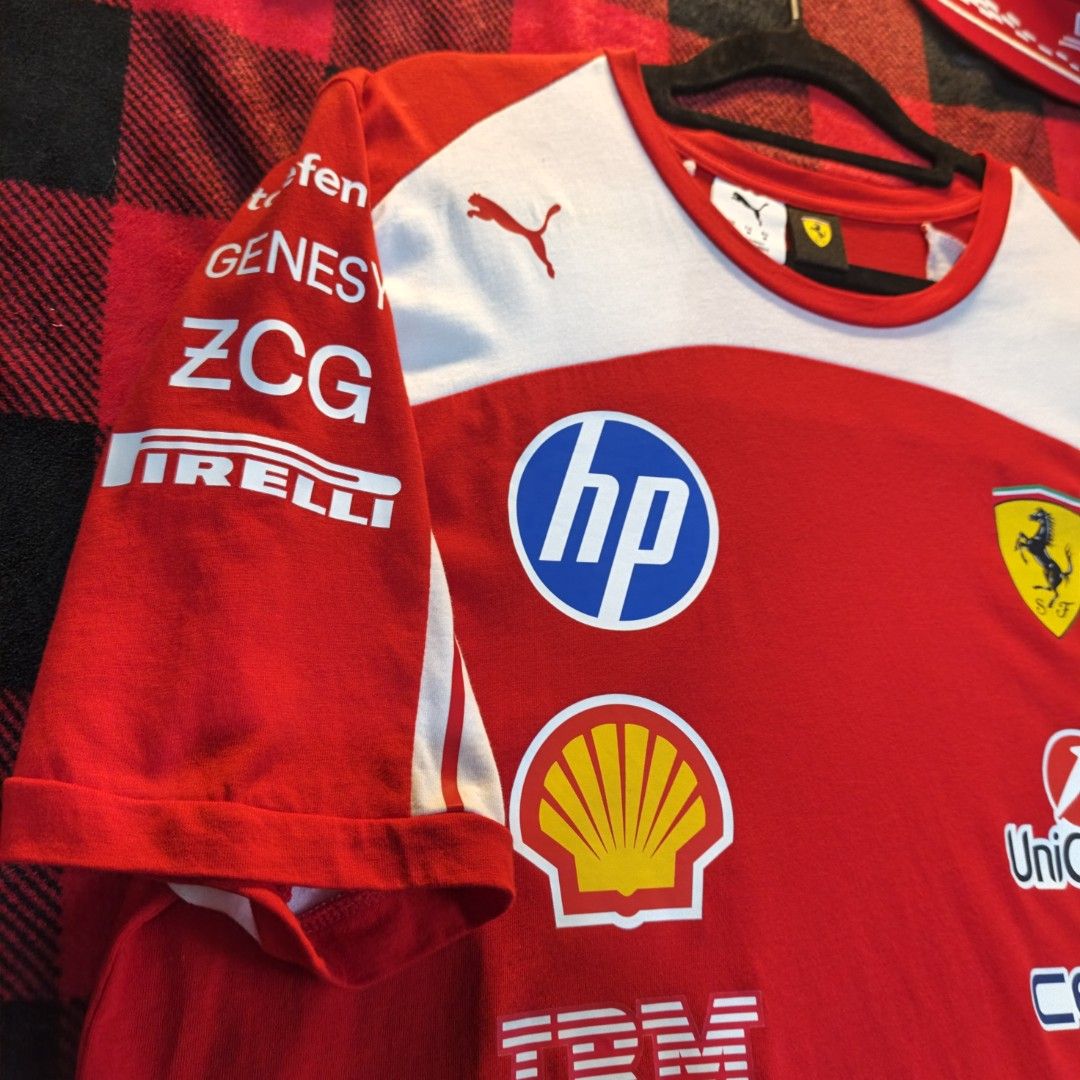 FERRARI PUMA 2026 TEAM SHIRT (Category: Tshirts & Polo Shirts ) located in Subic. Submitted by racearchives_jep (Listing ID 1466975804, Image 3). Description: 21x28.