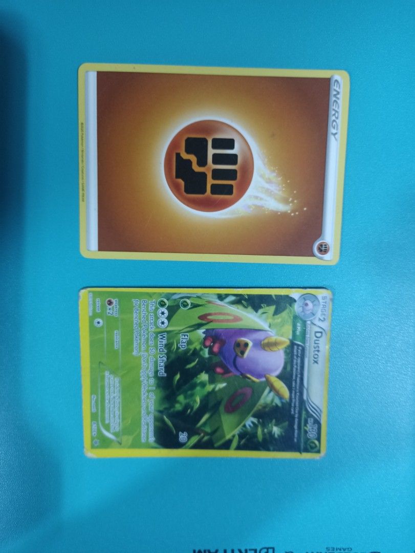 Fighting Energy, Dustox null, 012/160 null, Uncommon (Category: Raw Singles) located in Manila. Submitted by hobbymo_koleksyon.ph (Listing ID 1467028015, Image 1). Description: 100% authentic items good for pokemon fans and card collectors.