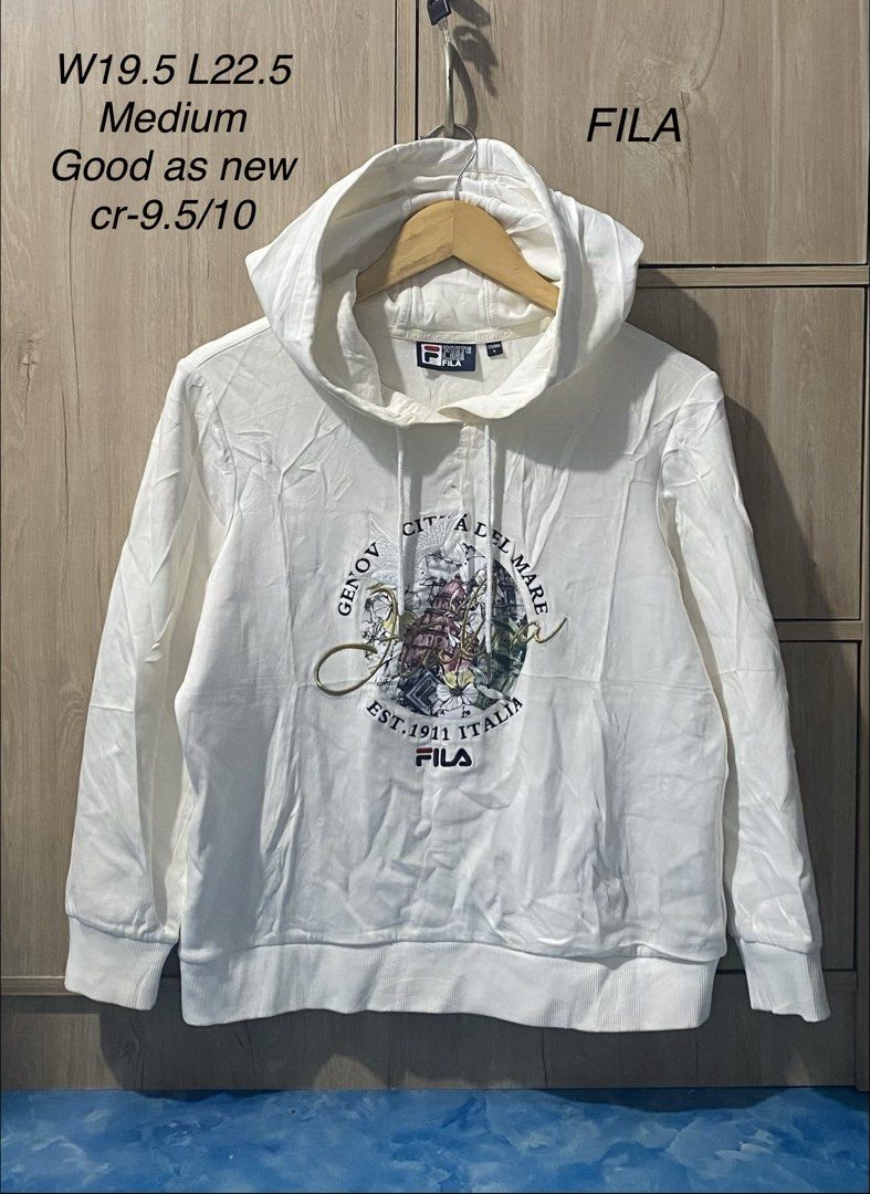 Fila jacket (Category: Coats, Jackets and Outerwear) located in Binan City. Submitted by rnj_affordable (Listing ID 1467128993, Image 1). Description: like neew heavy cotton ganda tela wash nyo nalang.