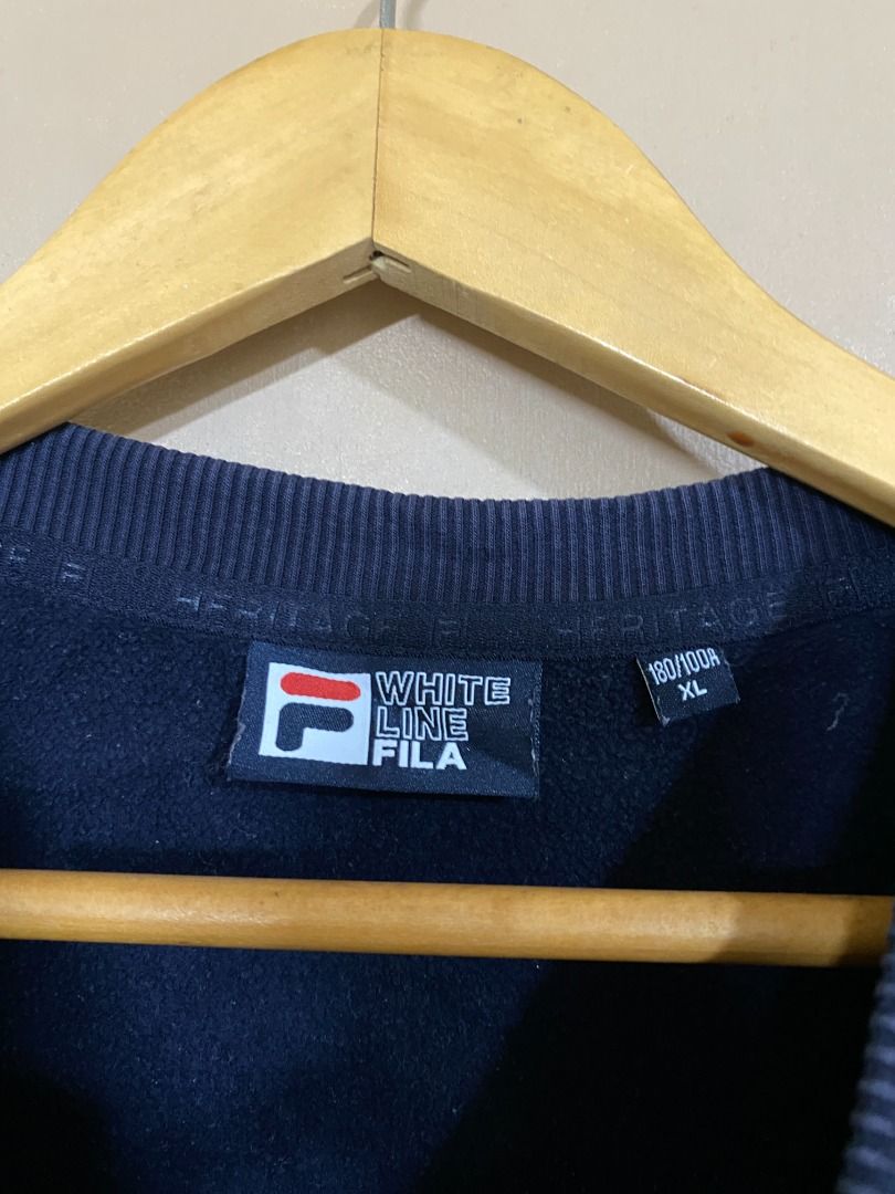 Fila Taped Navy Sweatshirt (Category: Tshirts & Polo Shirts ) located in Cadiz. Submitted by davidspothead (Listing ID 1467139148, Image 3). Description: Fits Medium Width 20.5" Length 27" 9/10 color rate .