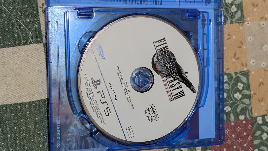 Final Fantasy VII Rebirth PS5 Game (Category: PlayStation) located in Quezon City. Submitted by jbablan (Listing ID 1467047269, Image 2). Description: - Title: Final Fantasy VII Rebirth - Platform: PlayStation 5 (PS5) - Edition: Data disc version - Publisher: Square Enix - Condition: Tested, 100% working - Inclusions: Original case and disc.
