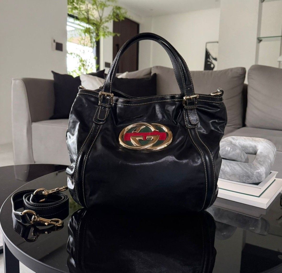 For Sale Gucci Britt Bag (Category: Luxury Bags & Wallets) located in Taytay. Submitted by sharyn_alaura.09178103291 (Listing ID 1467123508, Image 1). Description: For Sale Aunthentic Gucci Britt Bag PhP 19,500 only will include legit grails or entrupy.