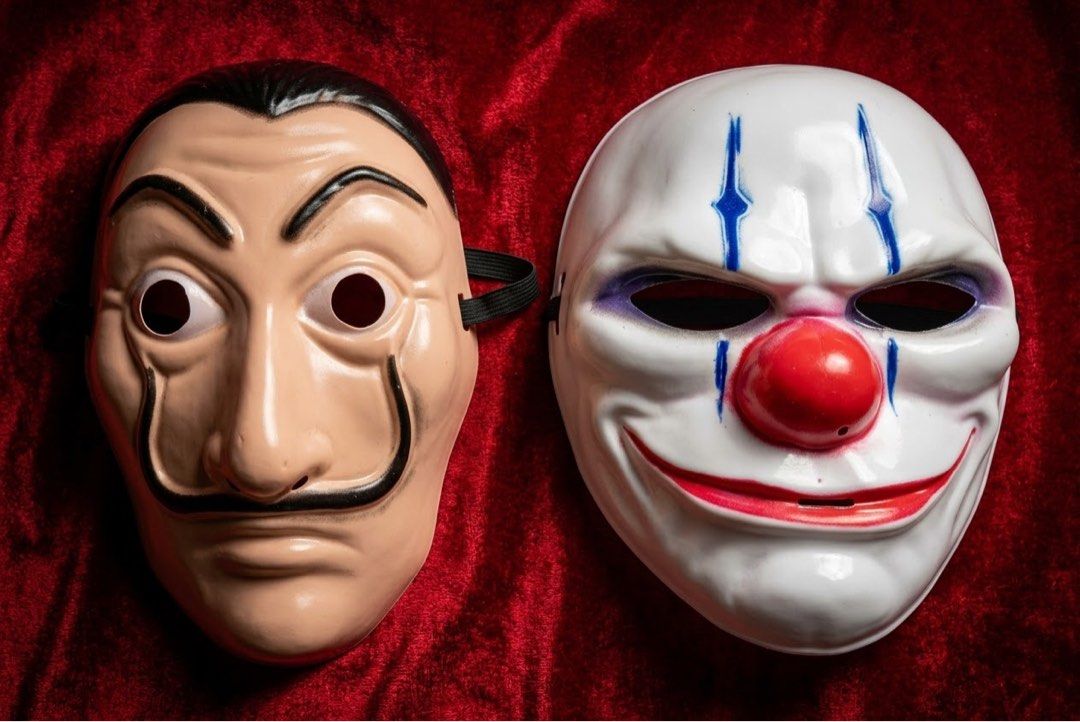 For Sale Halloween Plastic Masks (Category: Other Merchandise) located in Las Pinas. Submitted by theblackmamba_24 (Listing ID 1467104871, Image 1). Description: 📦 For Sale Halloween Plastic Mask ▪️Money Heist ▪️Nasty Clown ▪️V for Vendetta ▪️Red Deville ▪️Jabbawockeez (Kids) ₱89.00 Each 💰Php 99.00 Each ✅ Brand New ✅ Sturdy Plastic ✅ Kindy PM for Inquiry 📍Manila .