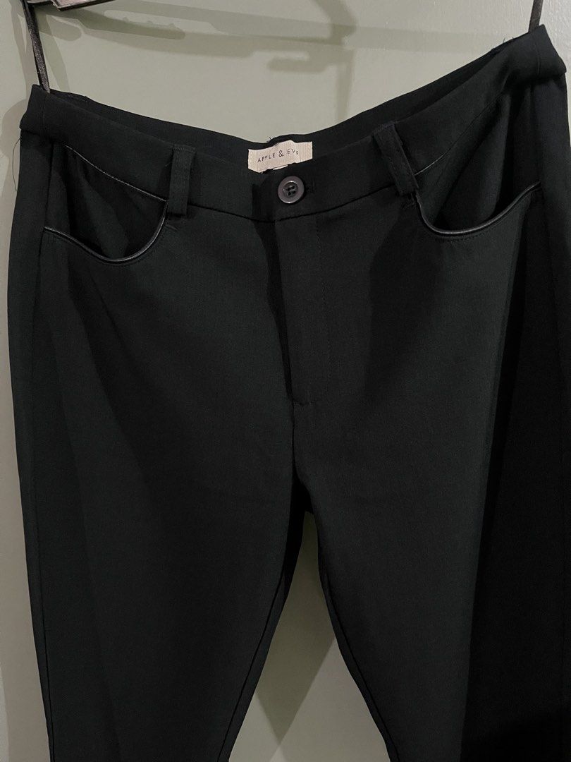 Formal Slim Trousers - Apple & Eve (Category: Other Bottoms) located in Manila. Submitted by shopjacqandjill (Listing ID 1467116328, Image 2). Description: 🔖With tag (original price: 1,599.75) 🔖Color: Navy blue 🔖All pockets are functional. Logo at the back. ——————————— 🔆Mop: Bdo/ Bpi/ Gcash 🔆Sf c/o buyer 🔆For meet up: Lrt Bambang (Mercury Drug Store) 🔆Plus handling fee of Php30.