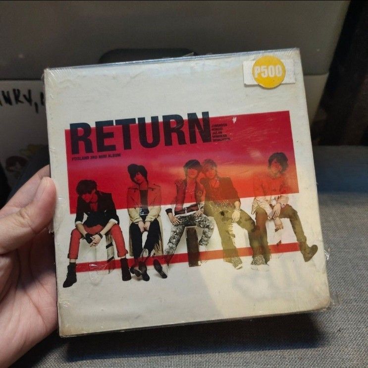 FT Island 3rd Mini Album Return CD K-Pop (Category: CDs & DVDs) located in Quezon City. Submitted by dncpreloved (Listing ID 1467105011, Image 1). Description: - Artist & Album: FTIsland - 3rd Mini Album 'Return' - Condition: Brand new, still sealed in original plastic shrink wrap (with original yellow price sticker) - Tracklist includes:, Oh, and Sunshine Girl - Cover design: Band members sitting against a red and white backdrop.