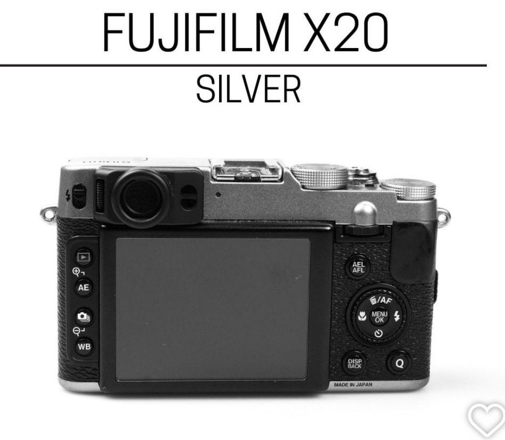 Fujifilm X20 Silver (Category: Cameras) located in Caloocan City. Submitted by winterspringsummer (Listing ID 1467099757, Image 2). Description: - Model: Fujifilm X20 (Silver) - Condition: 9/10 - Design: Compact body with physical exposure dials and manual focus ring - Features: Built-in optical viewfinder and clear LCD screen - Inclusions: Lens cap included - Perfect for: Street photography and everyday carry Rfs: I upgraded to xm5 :).