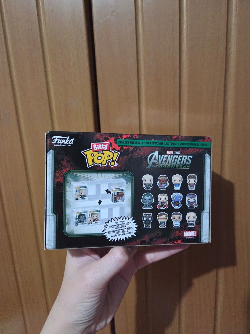 Funko Pop Bitty Pop Doomsday 4 pack (Category: Figurines & Statues) located in Calamba. Submitted by 7elevenz (Listing ID 1467116085, Image 2). Description: BRAND NEW MOP: GoTyme/Maya MOD: J&T Express/Lalamove 📍Calamba, Laguna.