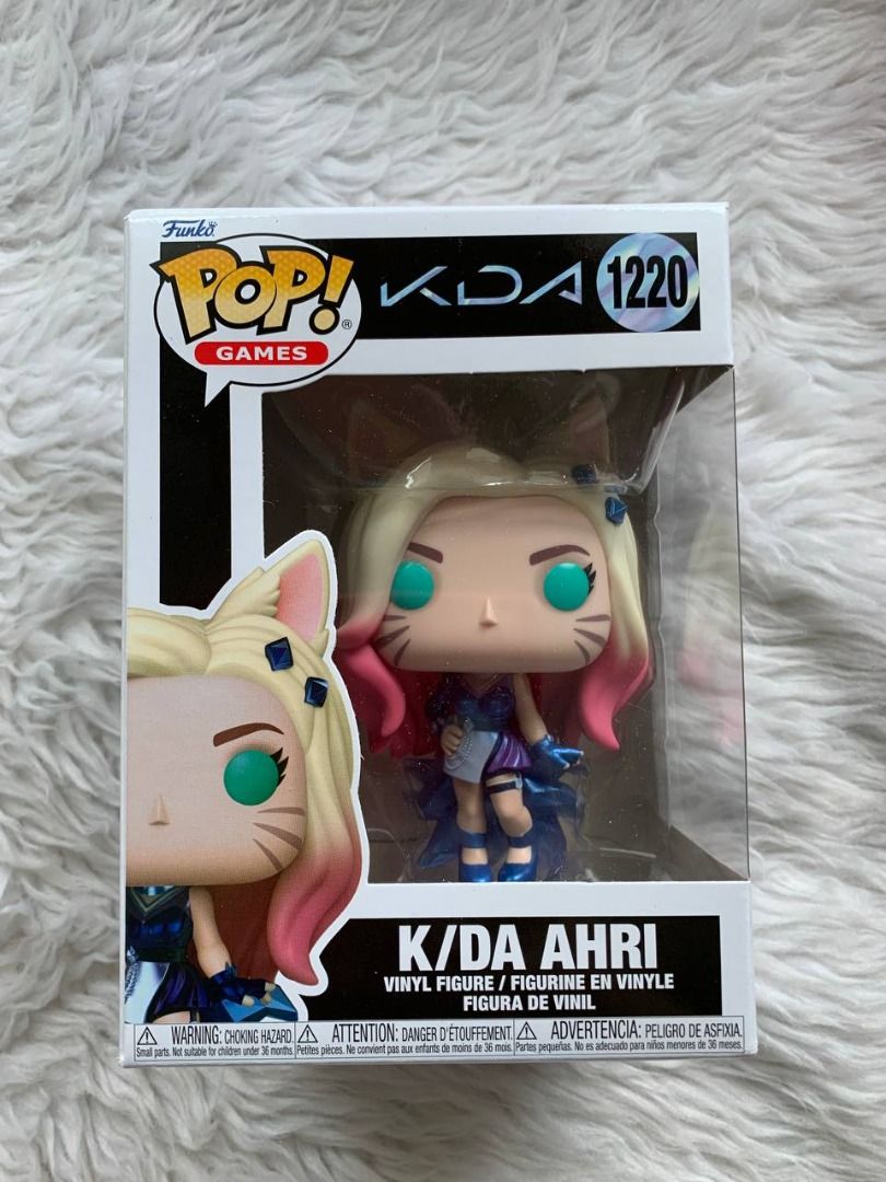 Funko Pop Games K/DA Ahri 1220 (Category: Designer & Blind Box Toys) located in Makati City. Submitted by binspolmat (Listing ID 1467040861, Image 1). Description: - Item: Funko Pop Games #1220 - Ahri (K/DA) - Packaging: Standard window display box (Brand New) - Ideal for: League of Legends collectors and pop culture fans - Shipping or meet-up options available across the Philippines.