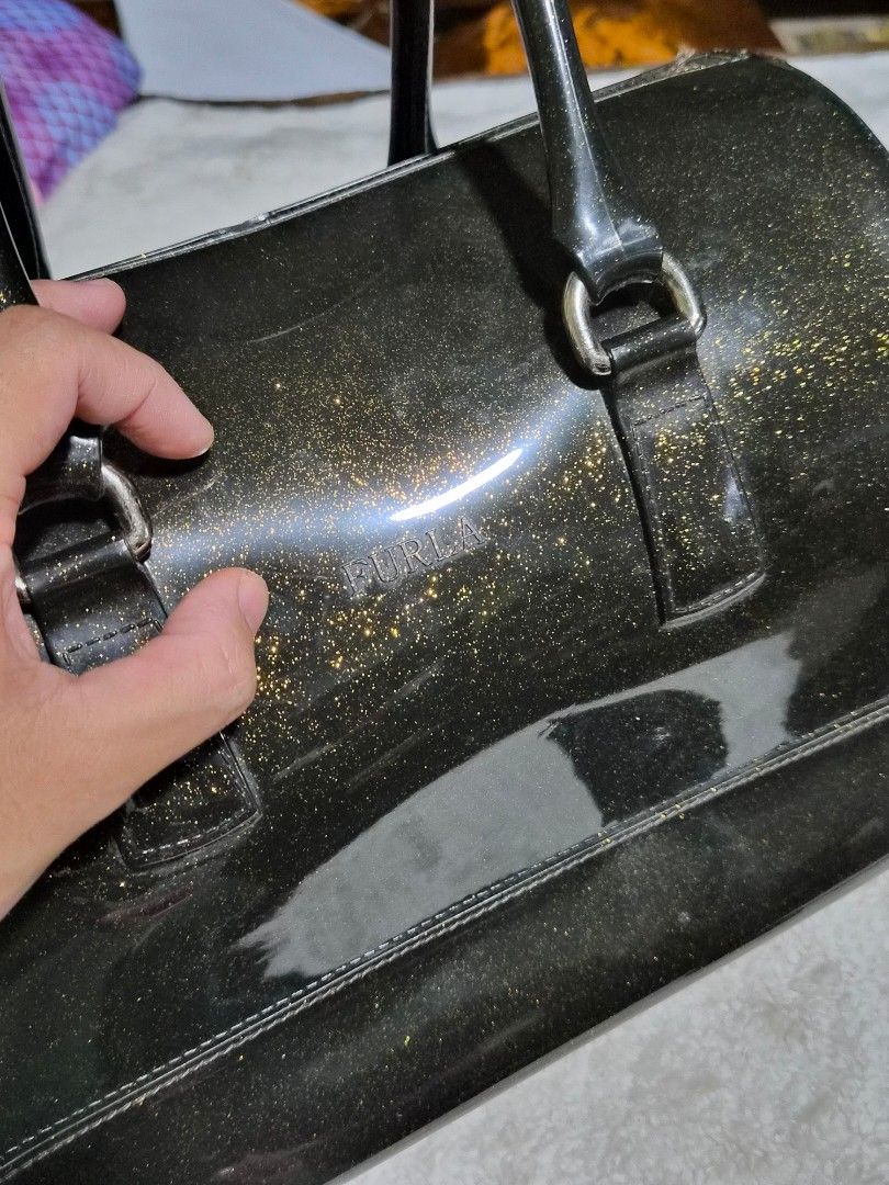 FURLA Candy Bag - Glittery Black / Gold (Category: Tote Bags) located in Mandaue City. Submitted by chuchi152615 (Listing ID 1466984998, Image 2). Description: .