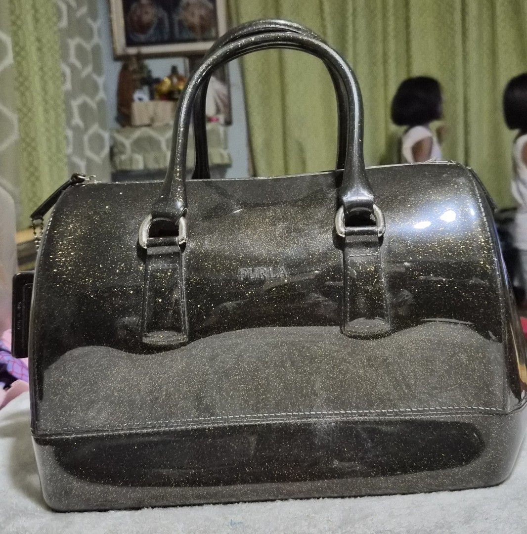 FURLA Candy Bag - Glittery Black / Gold (Category: Tote Bags) located in Mandaue City. Submitted by chuchi152615 (Listing ID 1466984998, Image 1). Description: .