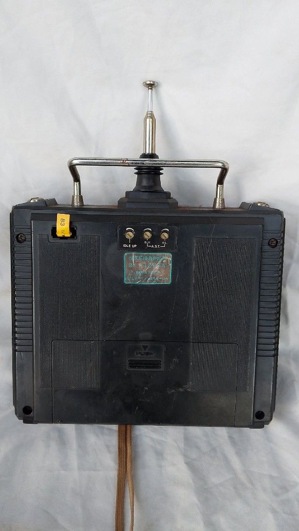 Futaba Challenger RC Radio Transmitter Controller (Category: Remote Control Toys) located in Quezon City. Submitted by jpnvintageonline (Listing ID 1466996627, Image 3). Description: - Vintage Futaba Challenger digital proportional radio control system - Ideal for hobbyists and collectors - Features metal control gimbals and rotary trim knobs - Built-in antenna and analog voltage indicator gauge - Includes original neck strap lanyard with clip - 