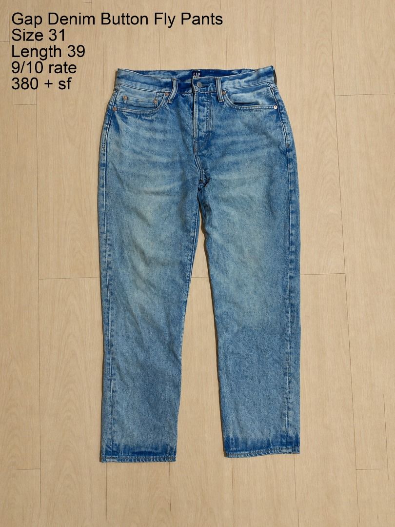 Gap Button Fly Denim Pants (Category: Jeans) located in Cadiz. Submitted by davidspothead (Listing ID 1467140772, Image 1). Description: Size 31 on tag Length 39" 9/10 rate.
