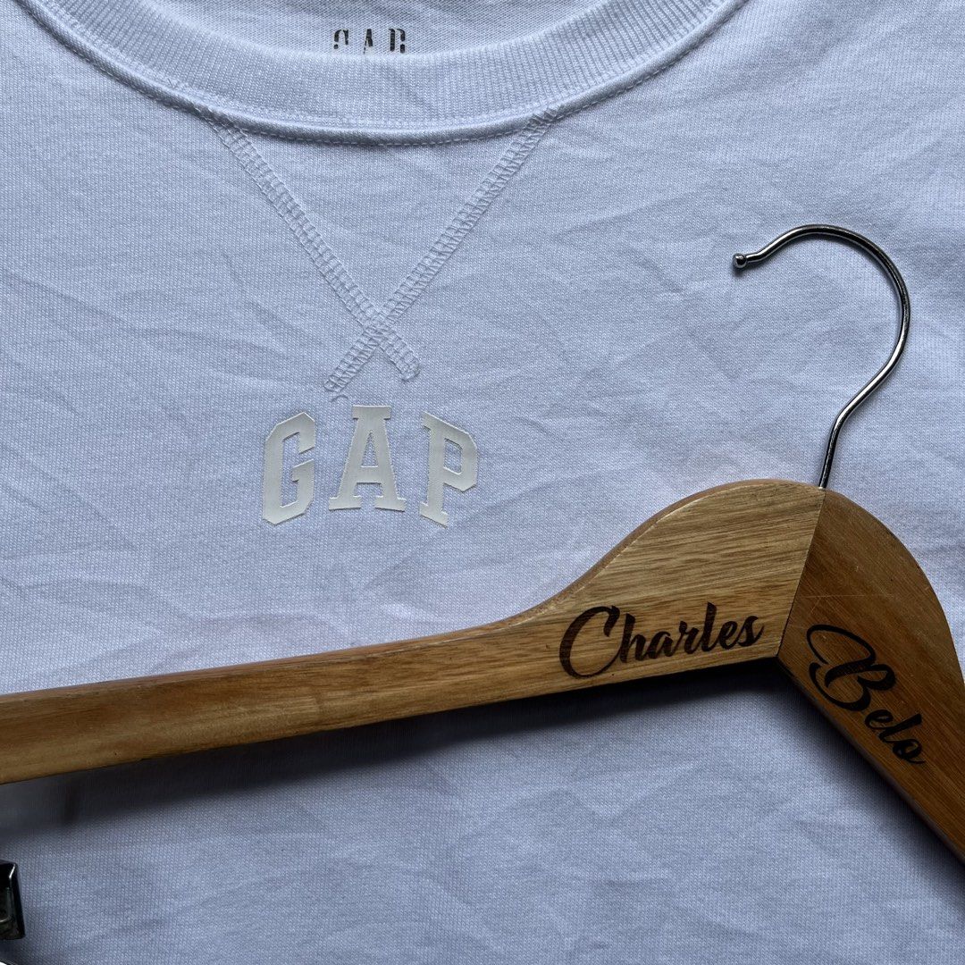 GAP White T-Shirt (Category: Tshirts & Polo Shirts ) located in Davao. Submitted by charlesole52665 (Listing ID 1467139572, Image 2). Description: - Brand: GAP - Color: White - Size: XS on tag oversize ( Fit up to L) - Width: 21 inch - Length: 26.5 inch - Style: Short sleeve crew neck with embroidered chest logo - Material: Soft and comfortable - Origin: Made in Indonesia - Condition: Clean, excellent, and ready to wear.