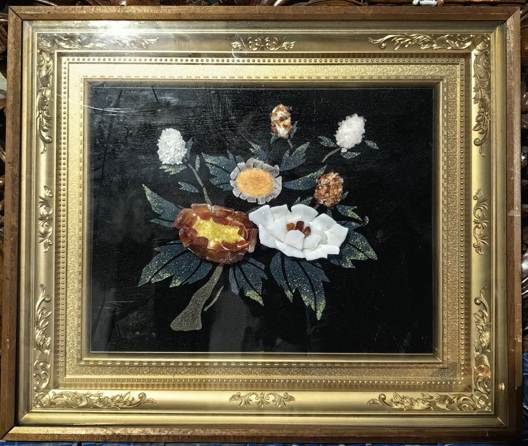Gemstone mosaic art (Category: Vintage Collectibles) located in Calamba. Submitted by princesspauliney. (Listing ID 1467148235, Image 2). Description: Gemstone mosaic art Real gemstone. Stone art represent prosperity, good fortune, and renewal. Calamba laguna.