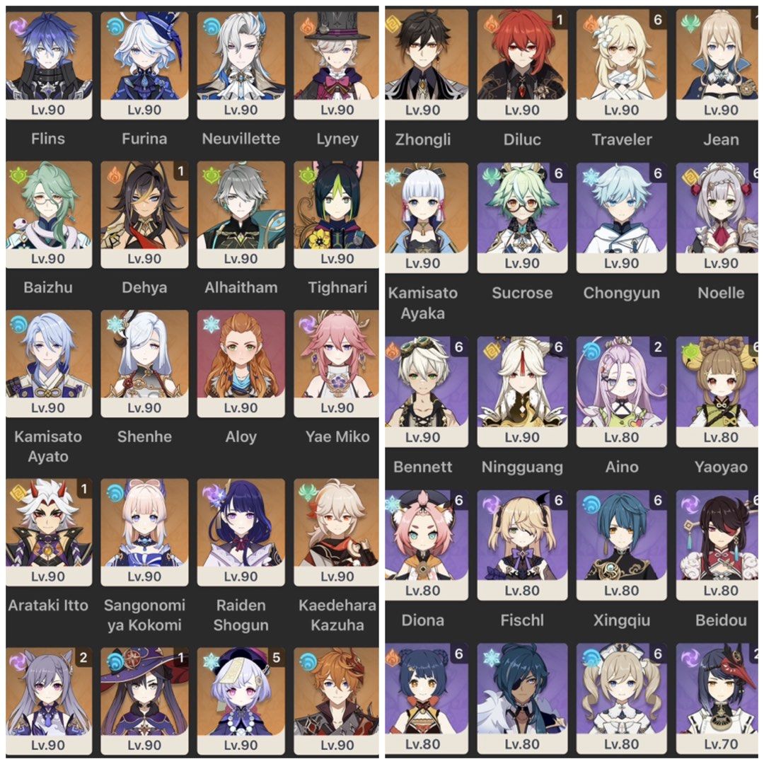 Genshin Impact AR 60 (Category: Others) located in Antipolo. Submitted by lowipopp (Listing ID 1467016074, Image 1). Description: WTS AR60 • 26 5 characters (including mc) • 15 5 star weapons • with amazon prime wings • with wings of transient dreams • almost all characters are well built issue: with google and twitter deadlink, can no longer unlink, deactivated and deleted account na RFS: no longer playing, stopped playing after natlan, rush sel