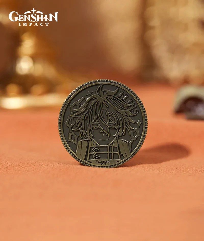 Genshin Impact Flins Decision Coin (Category: Character Goods) located in Mandaluyong City. Submitted by wen.sse (Listing ID 1467157335, Image 2). Description: - Official Genshin Impact Flins Decision Coin - Character: Flins - Item: Decision Coin with Pendant Necklace Condition: Brand new, only opened the plastic.