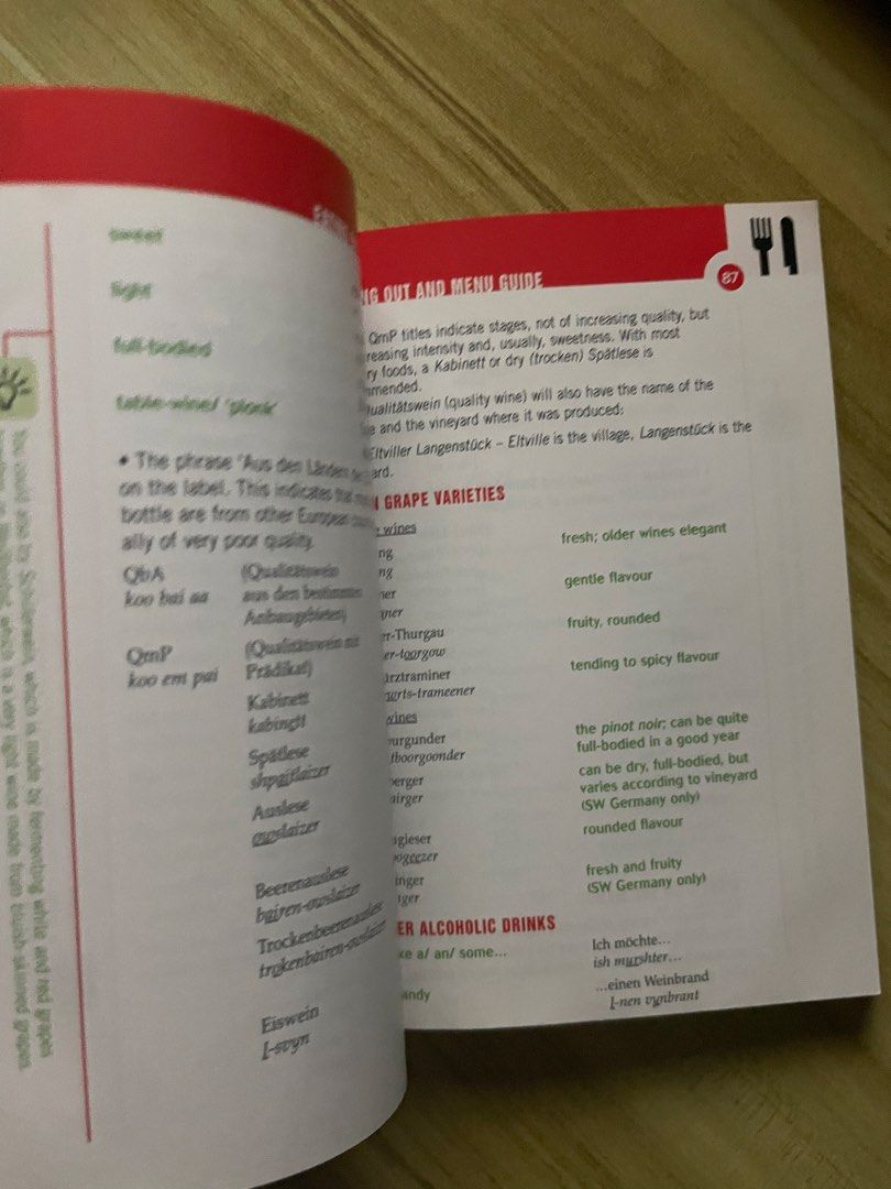 GERMAN PHRASEBOOK (Category: Storybooks) located in General Trias. Submitted by picollo_things (Listing ID 1467120997, Image 2). Description: MOP: Gcash MOD: J&T Location: General Trias.