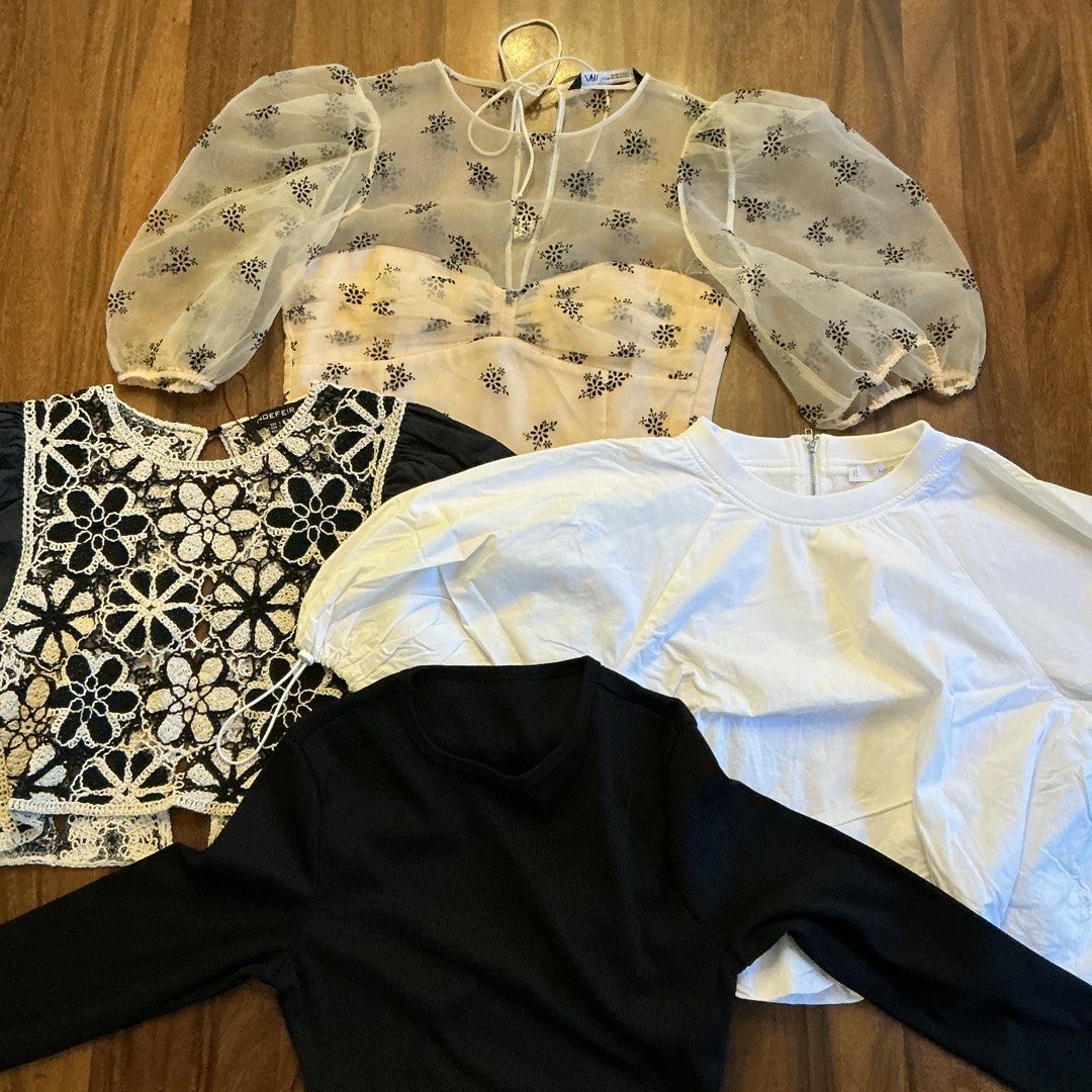Get all for 1250 - Zara and Mango Top (Category: Blouses) located in Cebu City. Submitted by annikahabdul (Listing ID 1466994952, Image 1). Description: Once used, most of them are unused.
