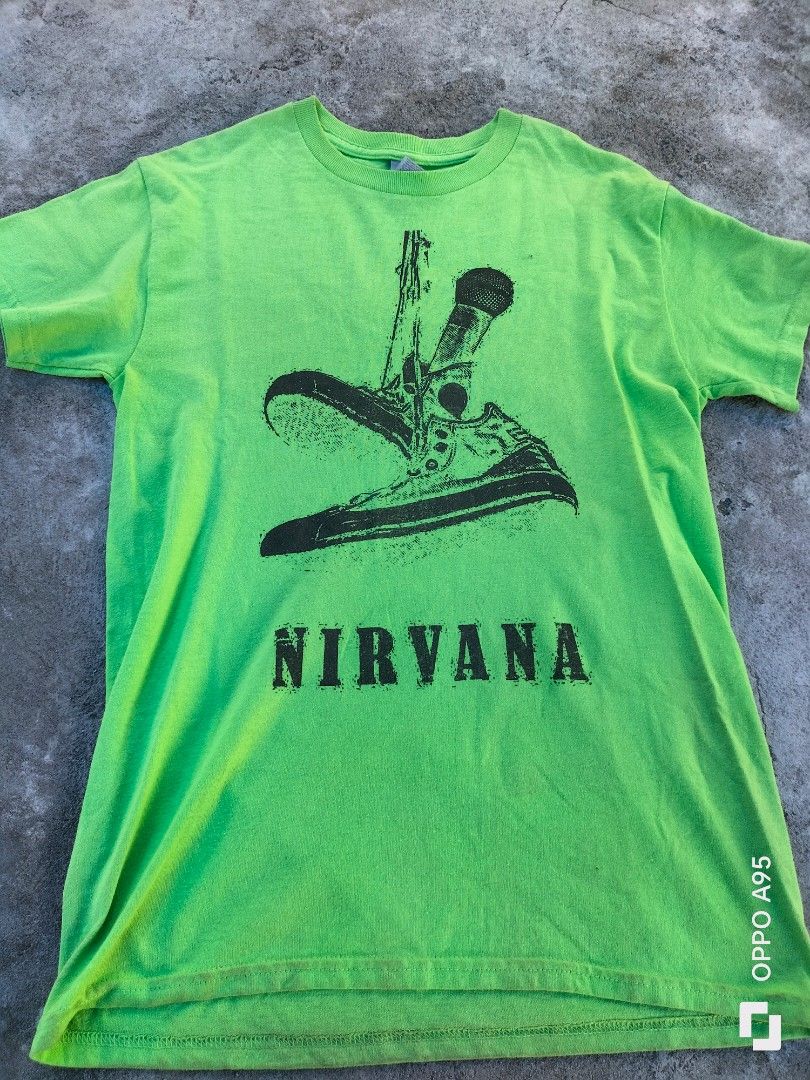 Gildan DryBlend Nirvana "Chuck Taylor Converse & Mic" Graphic Tee (Category: Tshirts & Polo Shirts ) located in Alabel. Submitted by hera_juno (Listing ID 1467017356, Image 1). Description: Gildan DryBlend Nirvana "Chuck Taylor Converse & Mic" Graphic Tee.