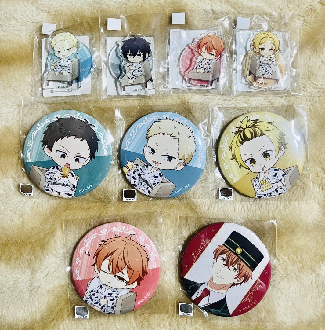 Given Official Can Badges & Acrystans (per item/take all) (Category: Character Goods) located in Taguig. Submitted by lae.onlineshop (Listing ID 1467012915, Image 1). Description: Given Official Can Badges & Acrystans *Given the Movie: To the Sea” x Hotel New Otani (Tokyo) Collaboration Kujibikido Prizes *Unopened Plastic. Official/Authentic. *THE COLOR MAY SLIGHTLY DIFFER FROM ACTUAL DUE TO LIGHTING AND/OR SCREEN RESOLUTION. Release date: April 
