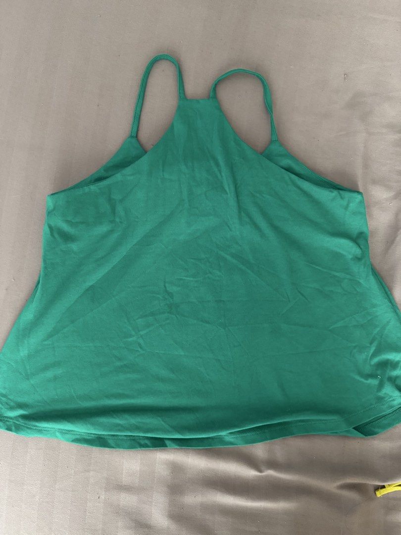 Glamour Studio Green Tank Top Size M (Category: Sleeveless) located in Manila. Submitted by maliwana.gan (Listing ID 1467030100, Image 2). Description: Fits S to M Loc: Tomas Morato, QC Lalamove c/o buyer - Brand: Glamour Studio - Color: Green - Size: Medium (tag attached) - Fit: Relaxed style with dual thin shoulder straps - Material: Soft, lightweight cotton - Condition: Brand new with tags - Ideal for: Hot weather or layering under jackets.