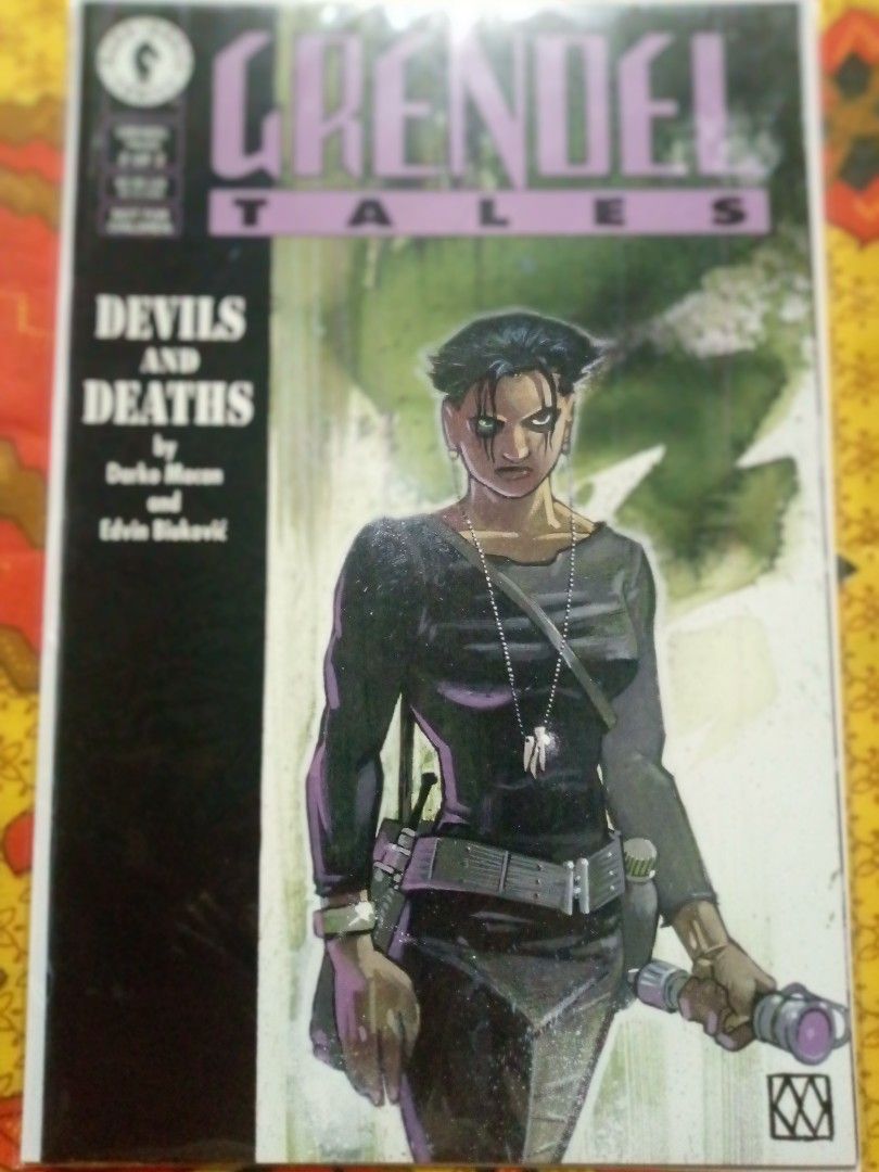 Grendel Tales Devils And Deaths Comics Complete Set (Category: Comics & Manga) located in Tagbilaran City. Submitted by tear_here (Listing ID 1466978139, Image 2). Description: - Item: Grendel Tales: Devils and Deaths (Issues 1 & 2) Complete Set - Publisher: Dark Horse Comics - Creators: Darko Macan (Story) & Edvin Biukovic (Art) - Condition: Bagged and boarded in plastic sleeves - Genre: Dark, gritty sci-fi with painted covers - Ideal for: Matur