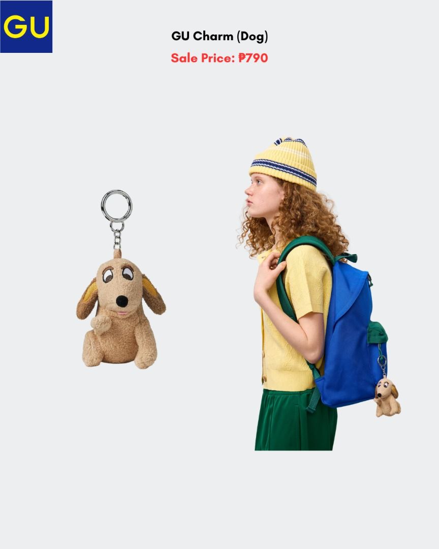 GU Charm Dog (Category: Other Accessories) located in Quezon City. Submitted by jiya.tokio (Listing ID 1467021142, Image 1). Description: Pre-order from GU Japan 🇯🇵 GU Charm Dog ₱790 ‼️ Reminders: ✈️ ETA: Nov ❣️ 50% DP is required to secure your item. (Non-refundable if the item has been purchased already.) 🚫 No size exchanges after purchase 📍 Tandang Sora, Quezon City 💰 MOP: BPI / GCash / Unionbank 🚚 : Lalamove/GrabX/J&T/LBC.