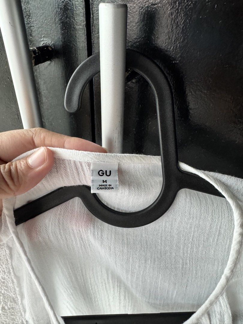 GU White Lace Trim Button Down Blouse Size M (Category: Blouses) located in Makati City. Submitted by rj_0912 (Listing ID 1467164486, Image 3). Description: .