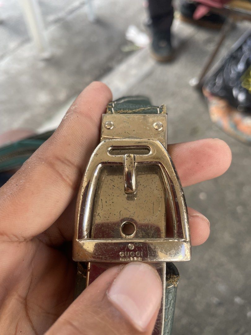 Gucci hobo bag (Category: Luxury Bags & Wallets) located in Iloilo. Submitted by sweaythrift (Listing ID 1467105568, Image 2). Description: Vintage Gucci Horsebit Glam Canvas Hobo Shoulder Bag Medium size.