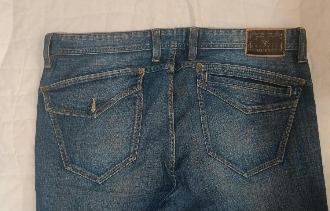 Guess jeans 100% authentic (Category: Trousers) located in San Juan City. Submitted by stphilippines (Listing ID 1467132876, Image 2). Description: Original. 36 waist 34 length Like new.