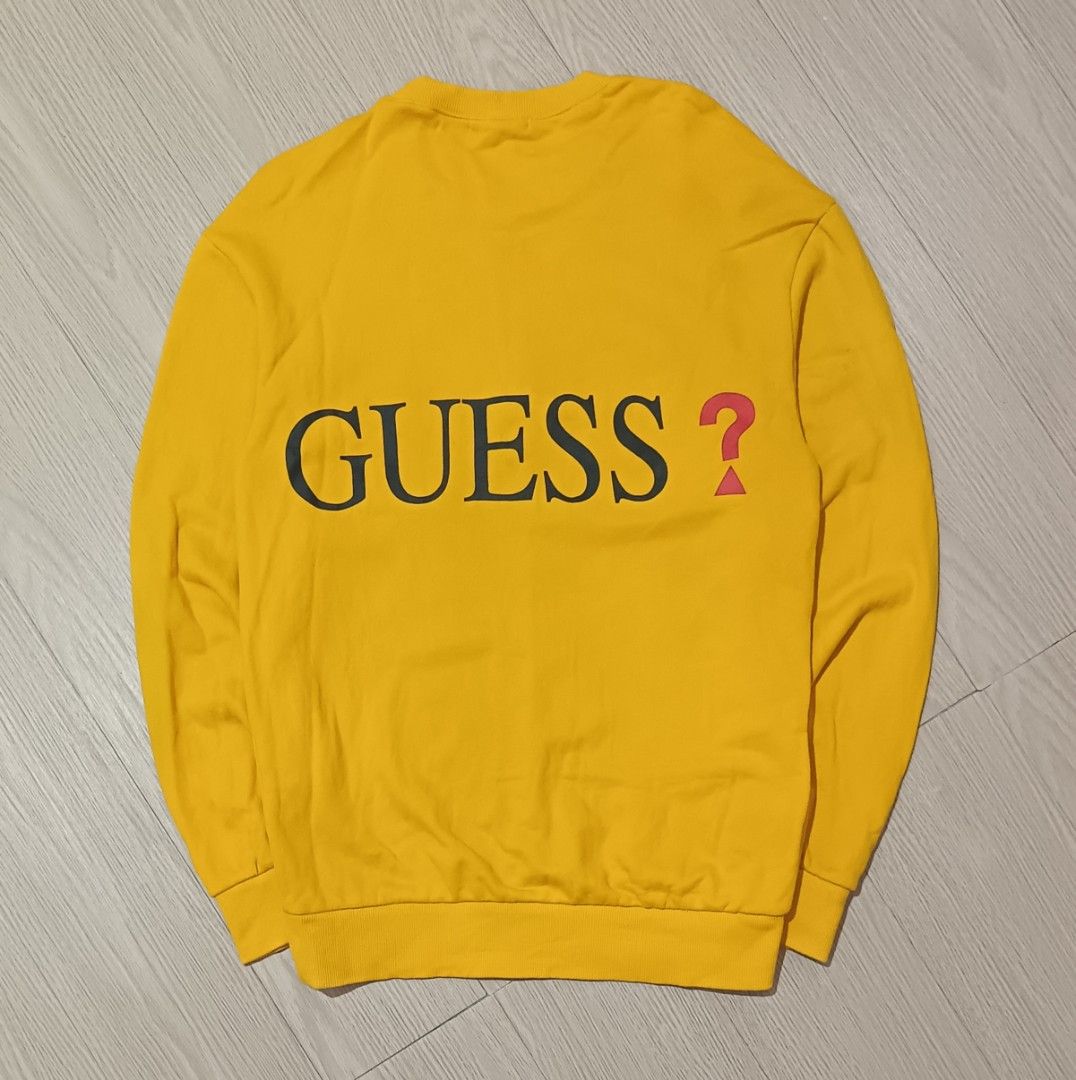 GUESS USA SWEATSHIRT WITH BACK DETAILS (Category: Coats, Jackets and Outerwear) located in Cavite. Submitted by marcuz.lifestyle (Listing ID 1467016039, Image 2). Description: WIDTH:19.5 LENGTH:27.5 FIT TO MEDIUM VERRYGOOD CONDITION NO ISSUE COLOR RATE:9.5/10 MOP:GCASH DELIVERY COURIER:JNT LOCATION:IMUS CAVITE.