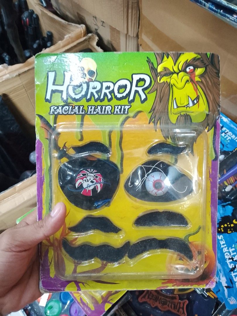 Halloween Makeup Kit with Palettes and Applicators (Category: Makeup) located in Manila. Submitted by princealmheracalista (Listing ID 1466975719, Image 3). Description: Halloween scary props available! 👻🪓 📦 Bulk orders available 🚚 Same-day delivery available 📍 NCR Manila 📩 Message me for orders and inquiries!.