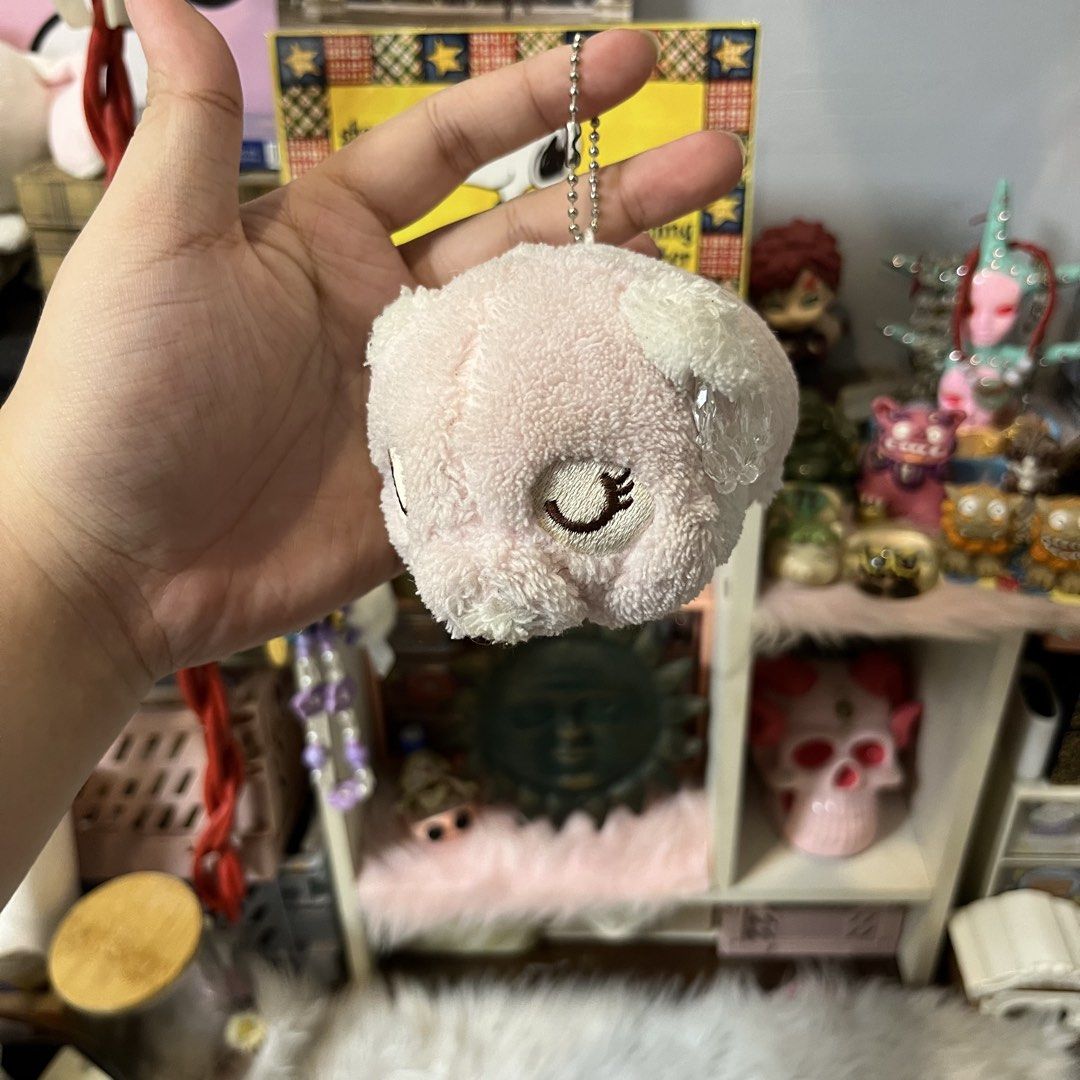 hamster charms bundle (Category: Plushies & Soft Toys) located in Malolos. Submitted by babebunzz (Listing ID 1467019937, Image 3). Description: - Set of 2 adorable plush animal keychains (Pink with closed eyes and white with blue eyes) - Made with ultra-soft fuzzy fabric and cute clear beaded ear details - Comes with sturdy metal ball chains for easy hanging - Perfect aesthetic accessory for backpacks, tote bags, or keys - Brand new and ready to