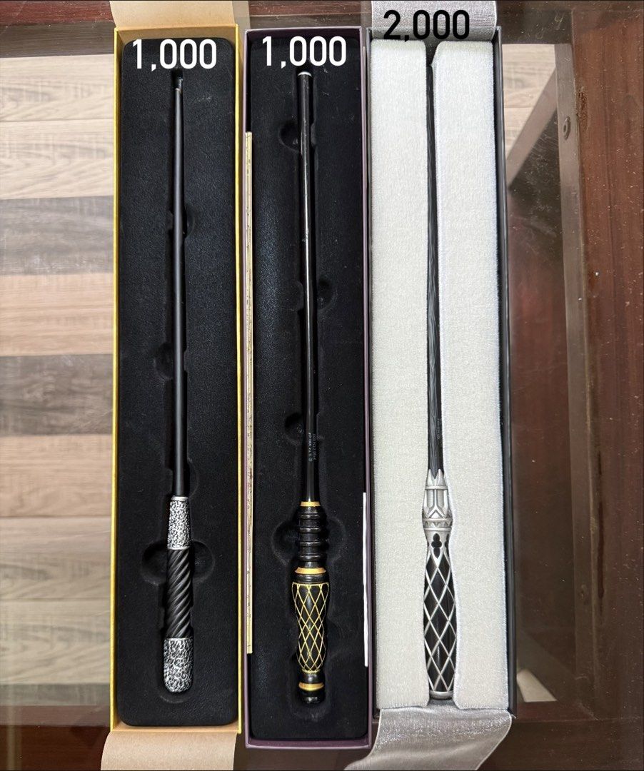 Harry Potter Wands (Category: Western Merchandise) located in Bulacan. Submitted by camilleasoriano (Listing ID 1467018138, Image 2). Description: - All bought in Universal studios Japan Price indicated in photo .