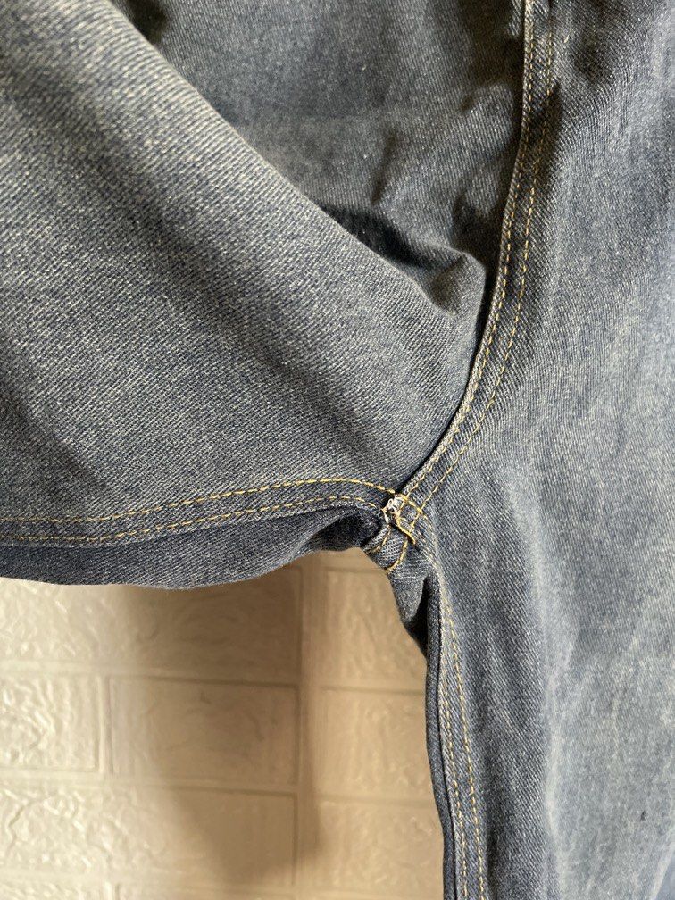 High-Waisted Blue Wide-Leg Jeans (Category: Jeans) located in Dagupan City. Submitted by go.kluttery (Listing ID 1467032759, Image 2). Description: Color: Blue denim Style: High-waisted, wide-leg Design: Classic 5-pocket style Fit: Relaxed, straight wide-leg fit Material: Denim Waist: High-rise waist Closure: Button and zipper.
