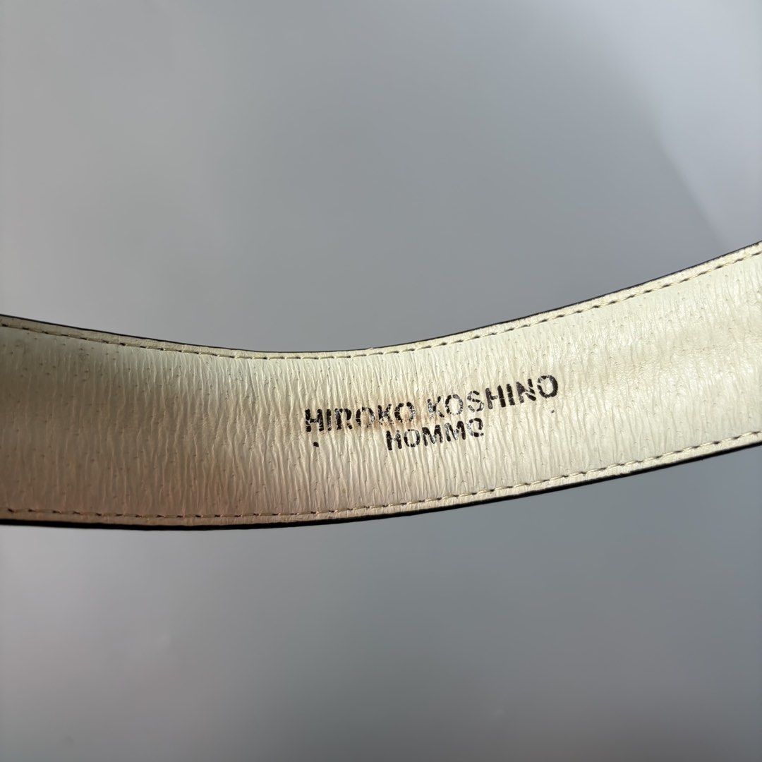 HIROKO KOSHINO Real Leather Plain Belt (Category: Belts) located in Magalang. Submitted by luxgood18 (Listing ID 1467078319, Image 3). Description: HIROKO KOSHINO Real Leather Plain Belt Length 41.