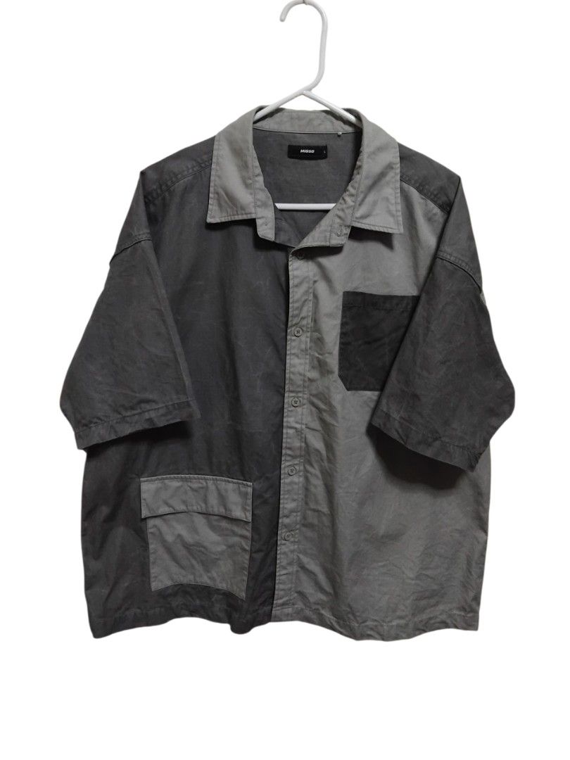 Hisso HK Two-Tone Acid Washed Work Shirt (Category: Tshirts & Polo Shirts ) located in Pasig City. Submitted by hustlexcurate (Listing ID 1467010084, Image 1). Description: Hisso HK Two-Tone Acid Washed Oversized Work Shirt Size LARGE on tag fits XL Dimensions: 25X29.